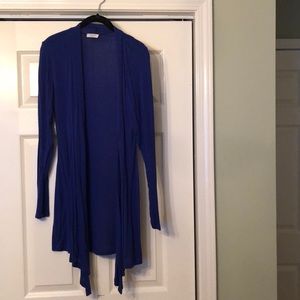 Royal blue Francesca’s light cardigan